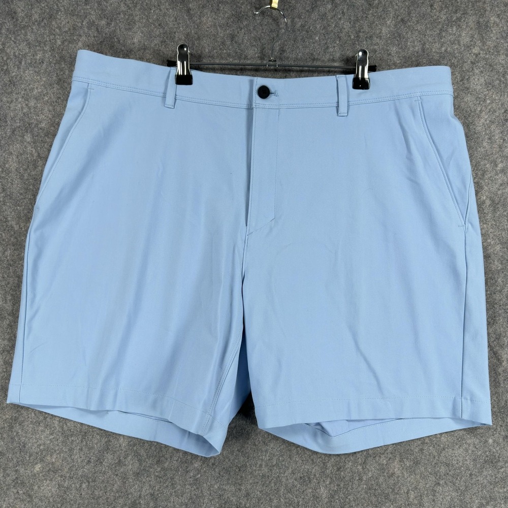 VRST Shorts Mens 42 Blue Wind Long Drive Chino 7 Inch Golf Stretch Performance